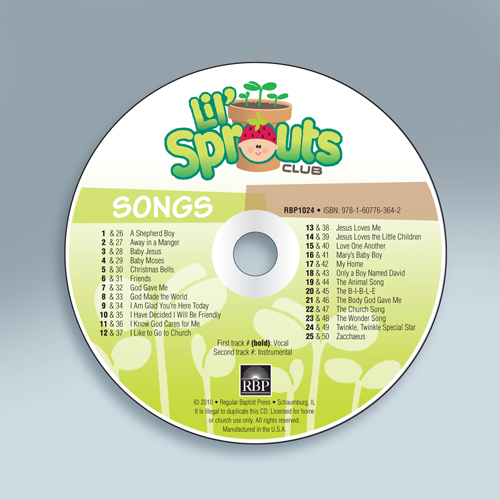 Lil' Sprouts Club<br>Music CD
