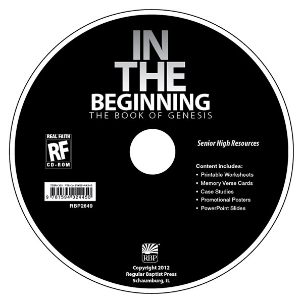 In the Beginning: The Book of Genesis <br>Senior High Teacher's Resource CD