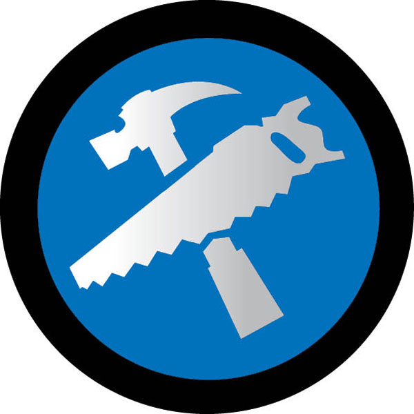 Blue Hammer/Saw Patch