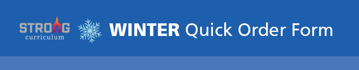 Curriculum Winter 2026 Quick Order Form