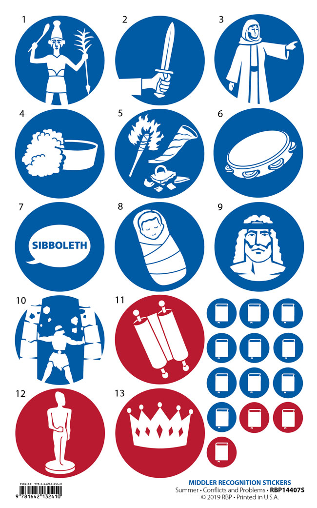 Middler Recognition Stickers <br>Summer 2023
