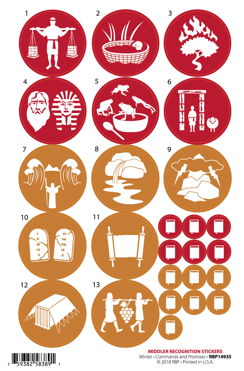 Middler Recognition Stickers <br>Winter Year 1