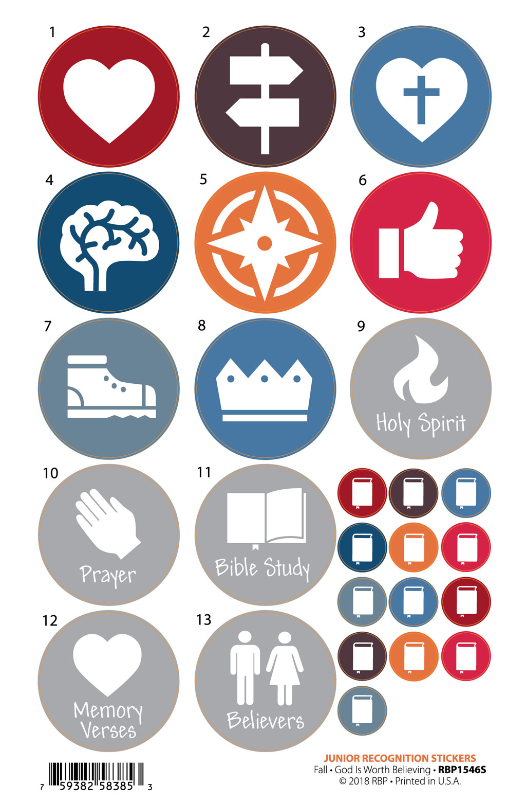 Junior Recognition Stickers <br>Fall Year 1
