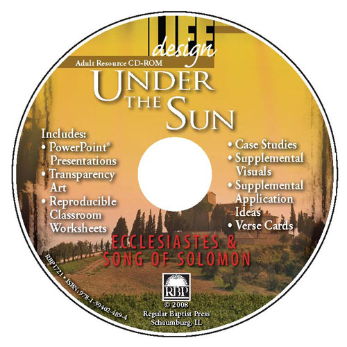 Under the Sun: Ecclesiastes and Song of Solomon <br>Adult Resource CD