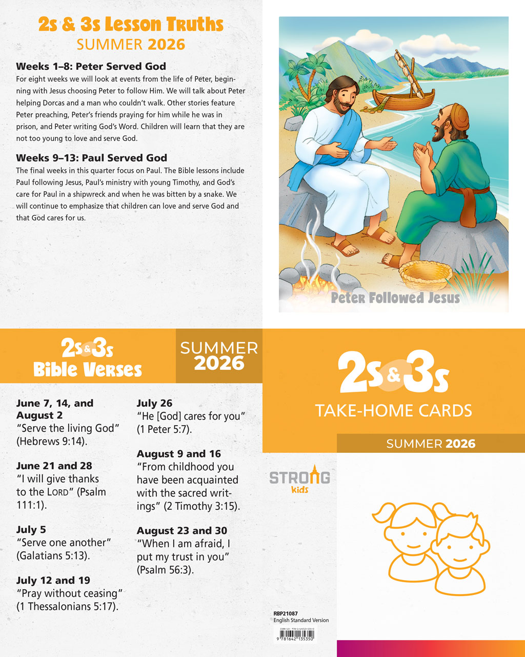 2s & 3s Student Take-Home Cards <br>Summer 2026 – ESV