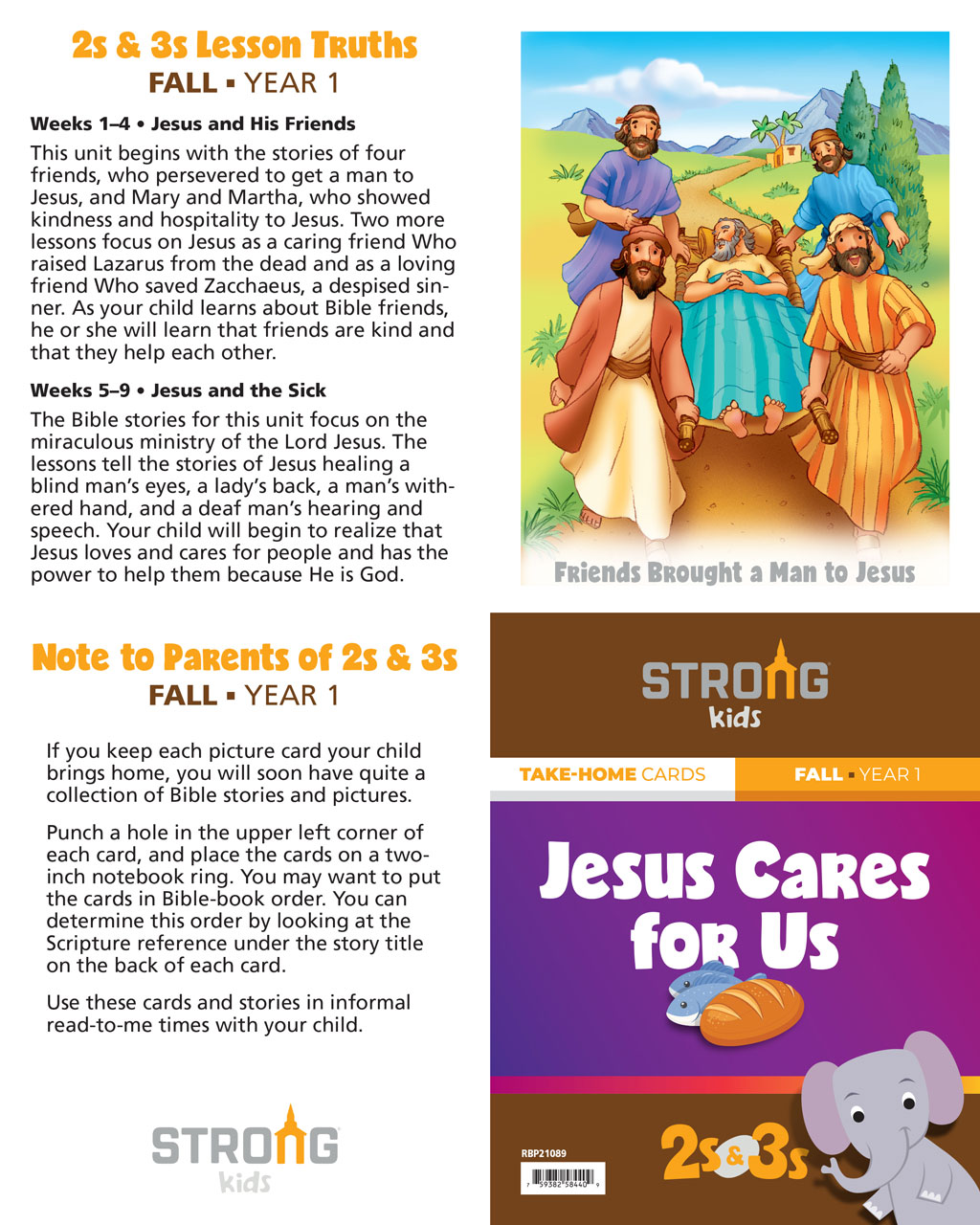2s & 3s Student Take-Home Cards <br>Fall Year 1