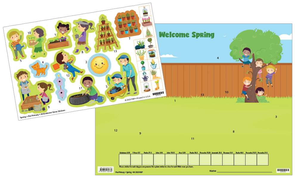 Pre-Primary Attendance Charts and Stickers <br>Spring 2022