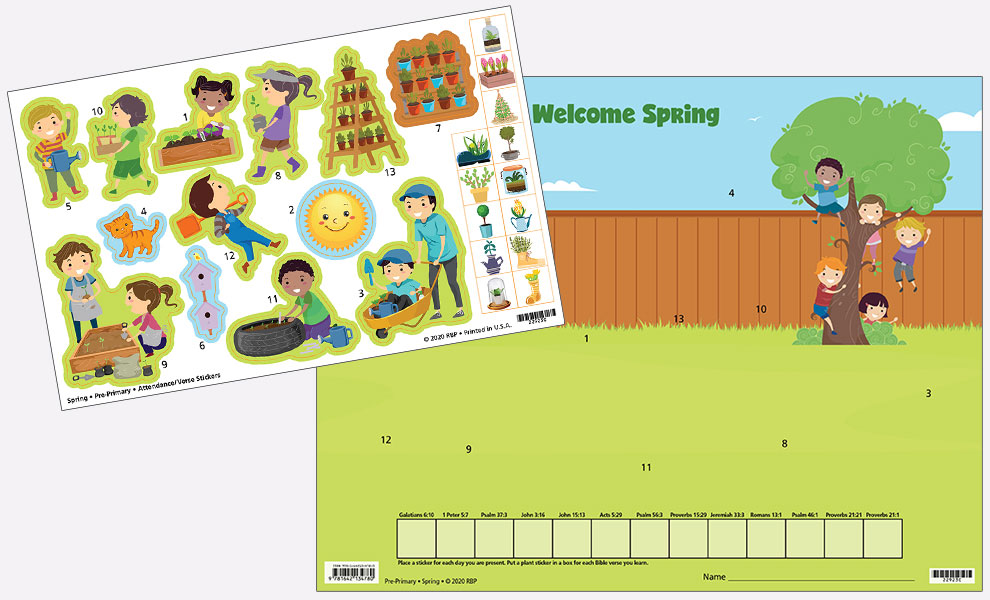 Pre-Primary Attendance Charts and Stickers <br>Spring 2026