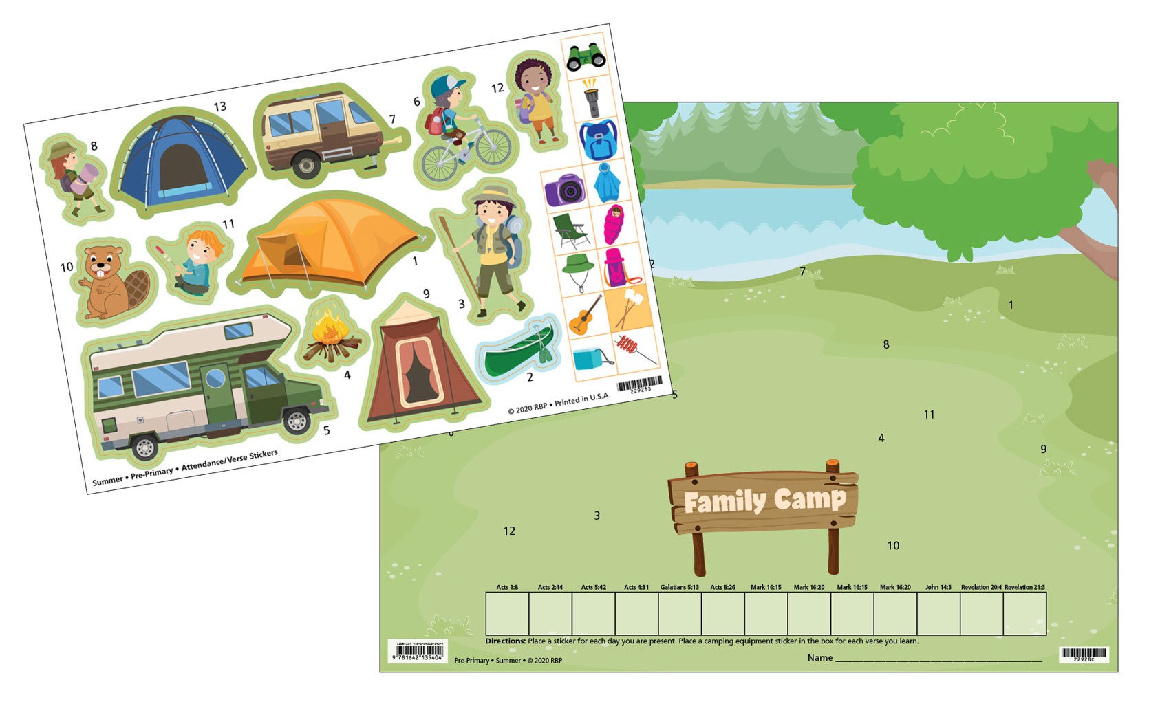 Pre-Primary Attendance Charts and Stickers <br>Summer 2026