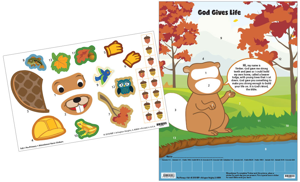 Pre-Primary Attendance Charts and Stickers <br>Fall 2022