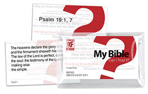 My Bible: Can I Trust It? <br>Senior High <br>Memory Verses Card Pack
