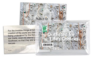 Outfitted for Life's Choices <br>Senior High Memory Verses Card Pack