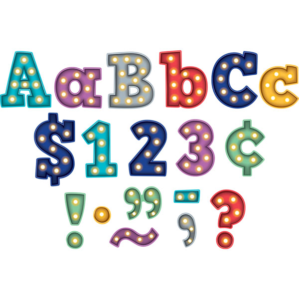 4" Midway Lights Letters