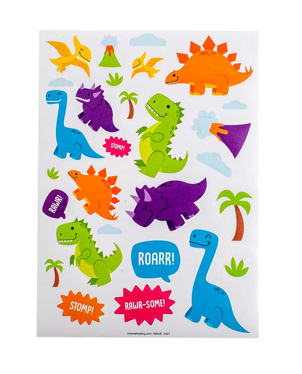 Tiny Diny Shape Stickers <br>VBS 2023