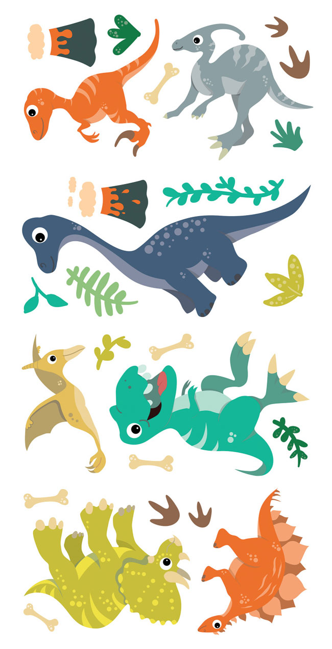 Dino Friends Wall Decals <br>VBS 2023