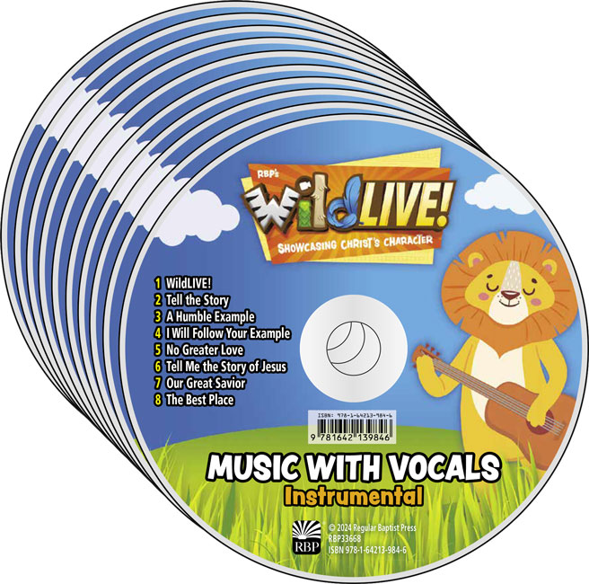 Music CD 10pack VBS 2024 Instrumental with Vocals