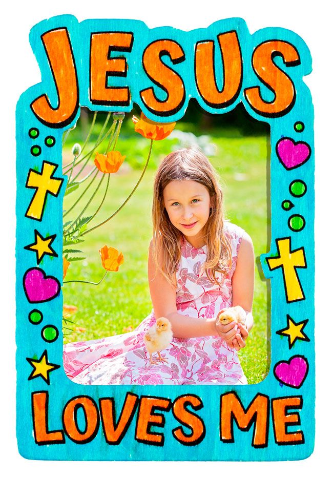 Jesus Loves Me Photo Frame <br>VBS 2024
