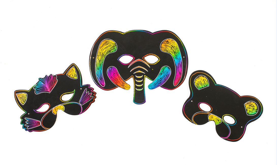 Wildlife Color Scratch Masks <br>VBS 2024