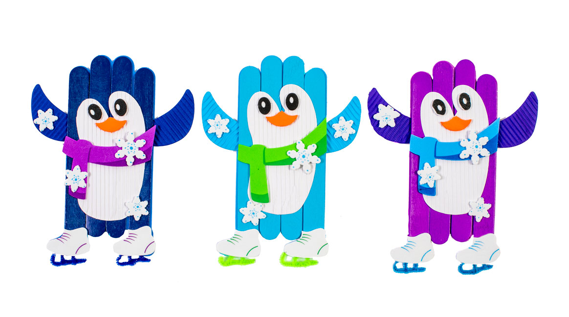 Ice Skating Penguin Craft Kit <br>VBS 2024
