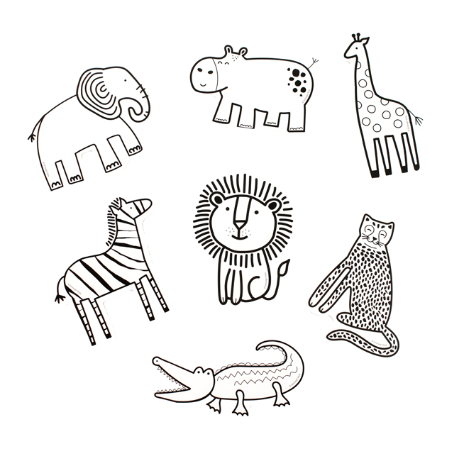 Color Your Own Critter Cutouts <br>VBS 2024