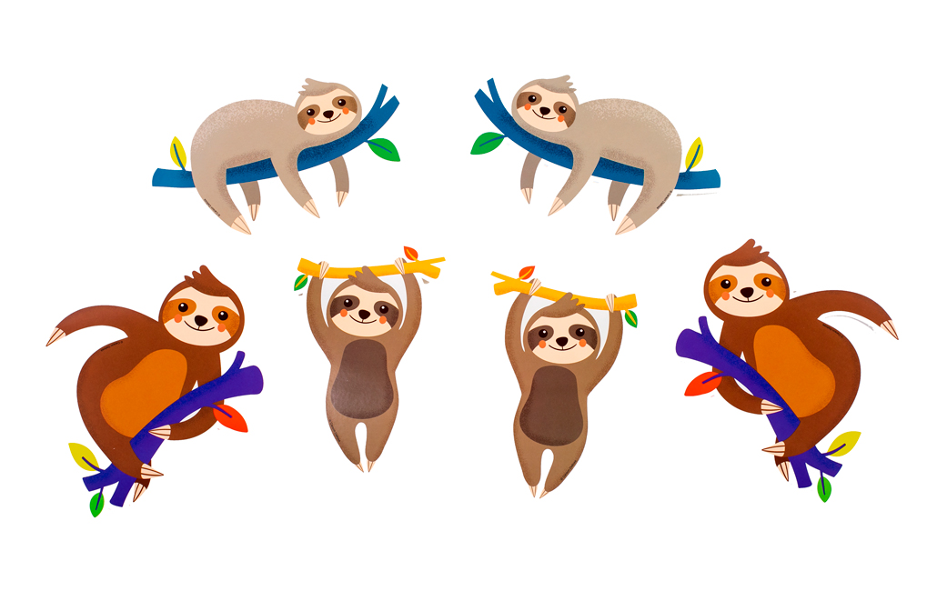 Hangin' Around Sloth Cutouts <br>VBS 2024