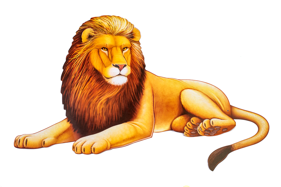 Jumbo Lion Jointed Cutout <br>VBS 2024