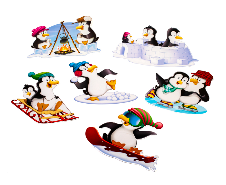 Penguin Party Cutouts <br>VBS 2024