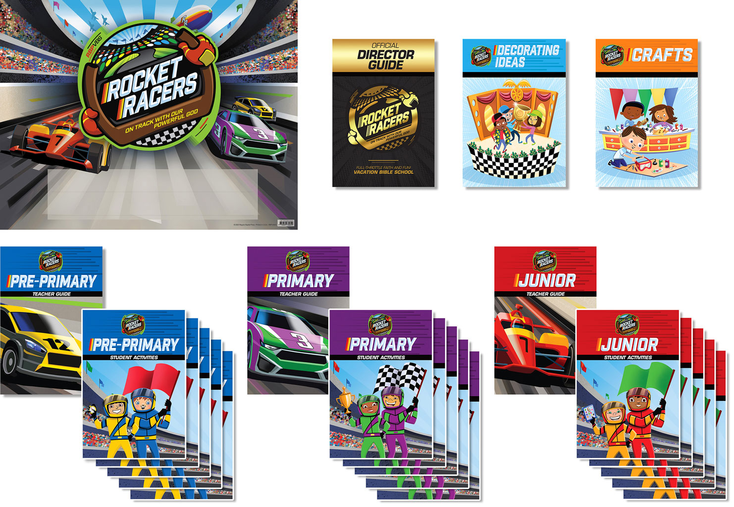 Rocket Racers VBS 2025 <br>Small Starter Pack – KJV