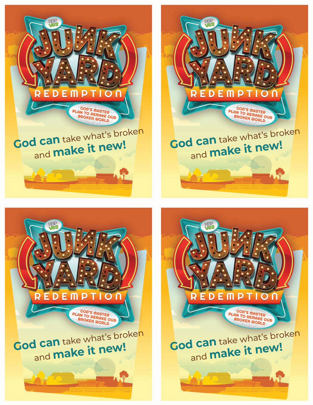 Postcards (Pkg. of 100 cards - 25 sheets of four 4¼ x 5½ cards)