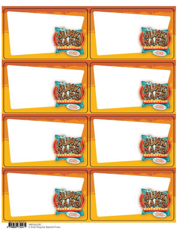 Nametags (Pkg. of 48 - 6 sheets of 8)