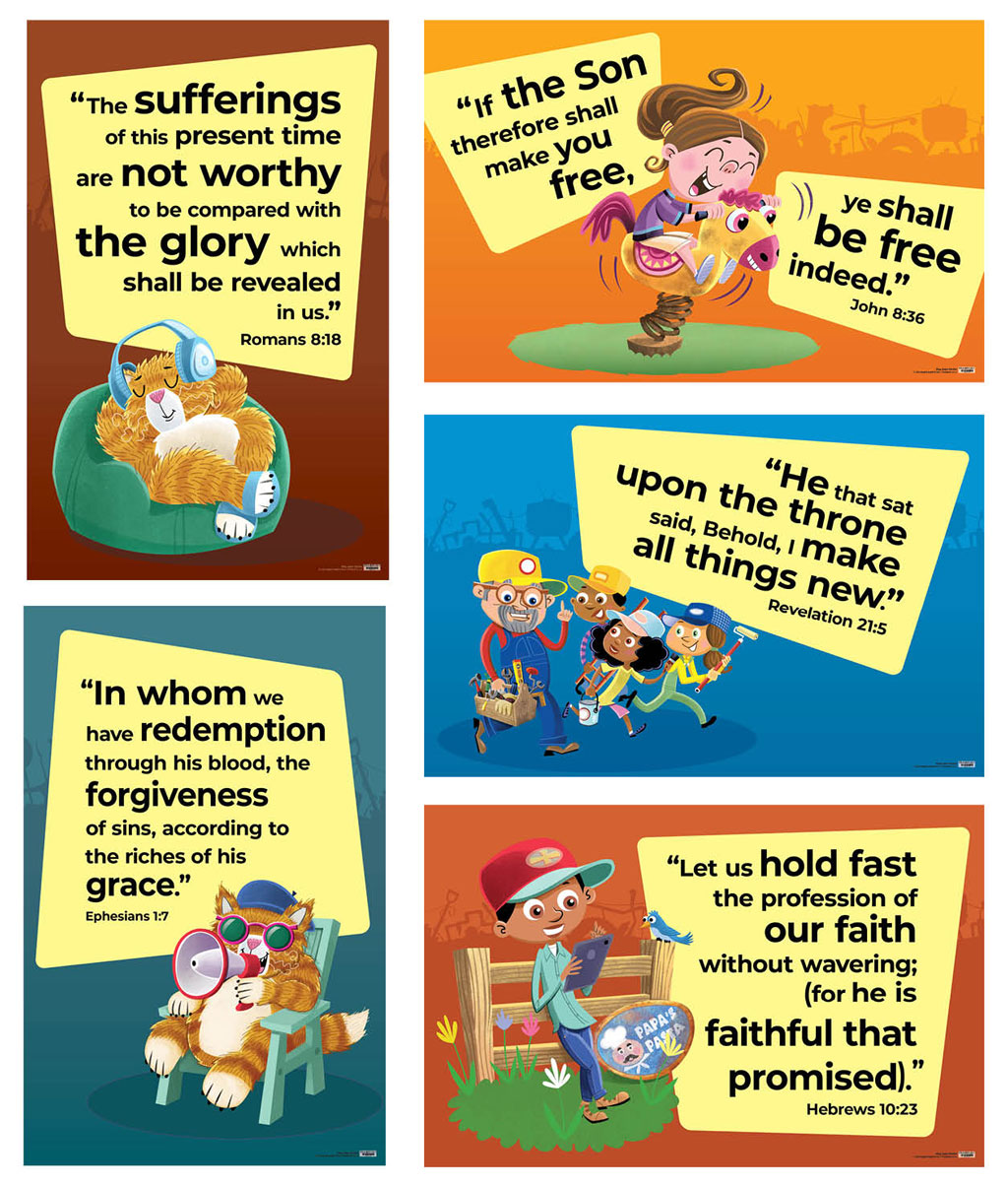 Verse Posters (Set of 5) (KJV)