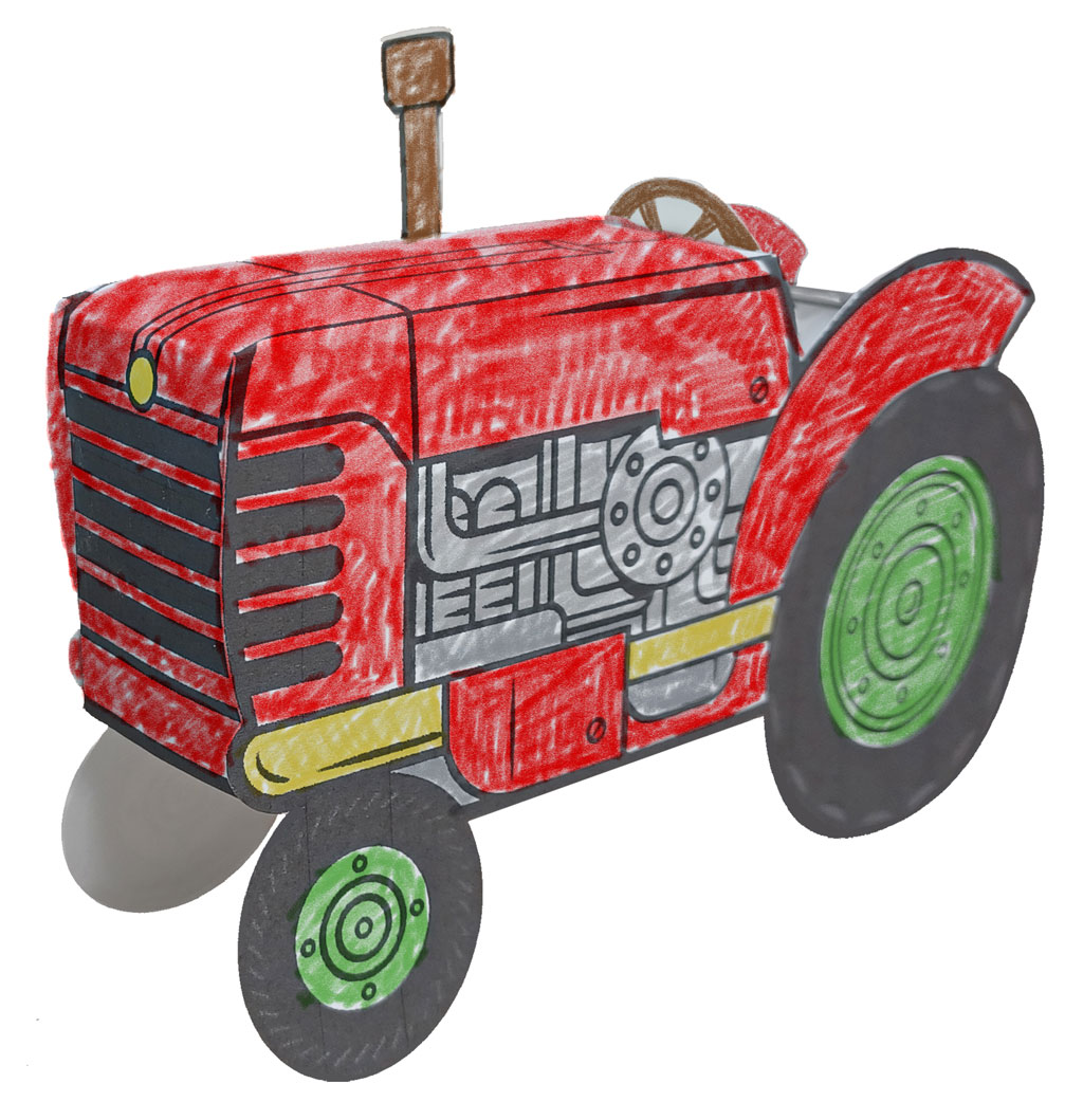 Trusty Tractor Craft Kit (Pkg. of 5)
