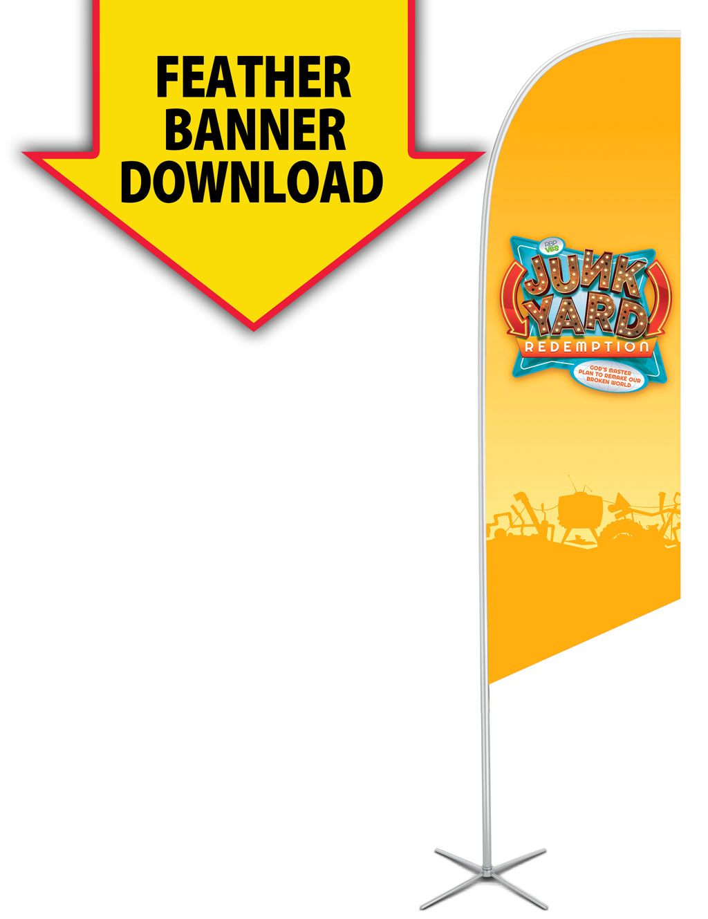 Feather Flag Graphic Download <br>VBS 2026