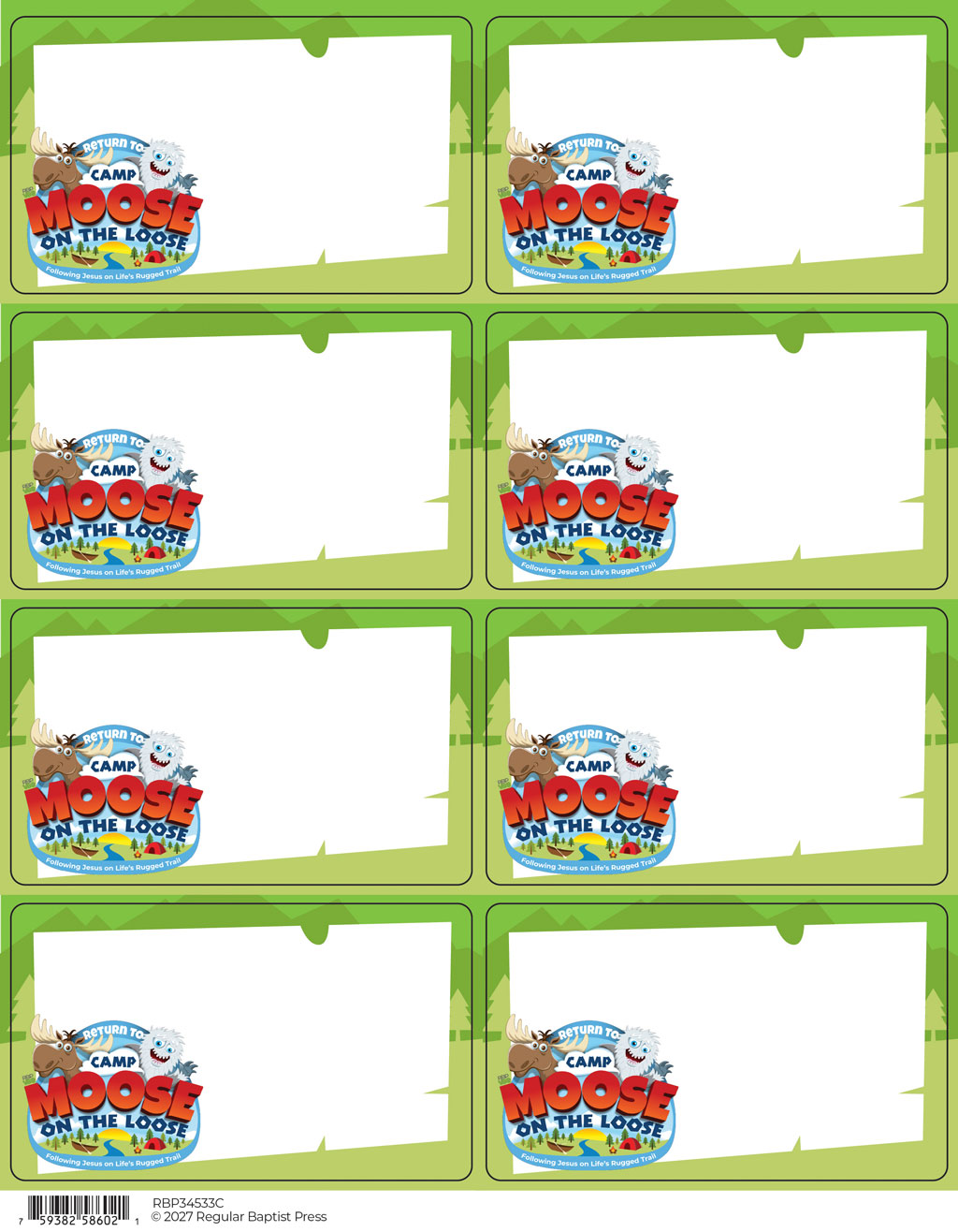 Nametags (Pkg. of 48 [6 sheets of 8])