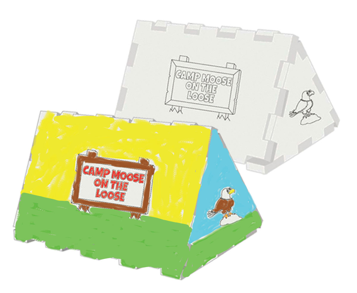 Pup Tent Craft Puzzle (Pkg. of 5)