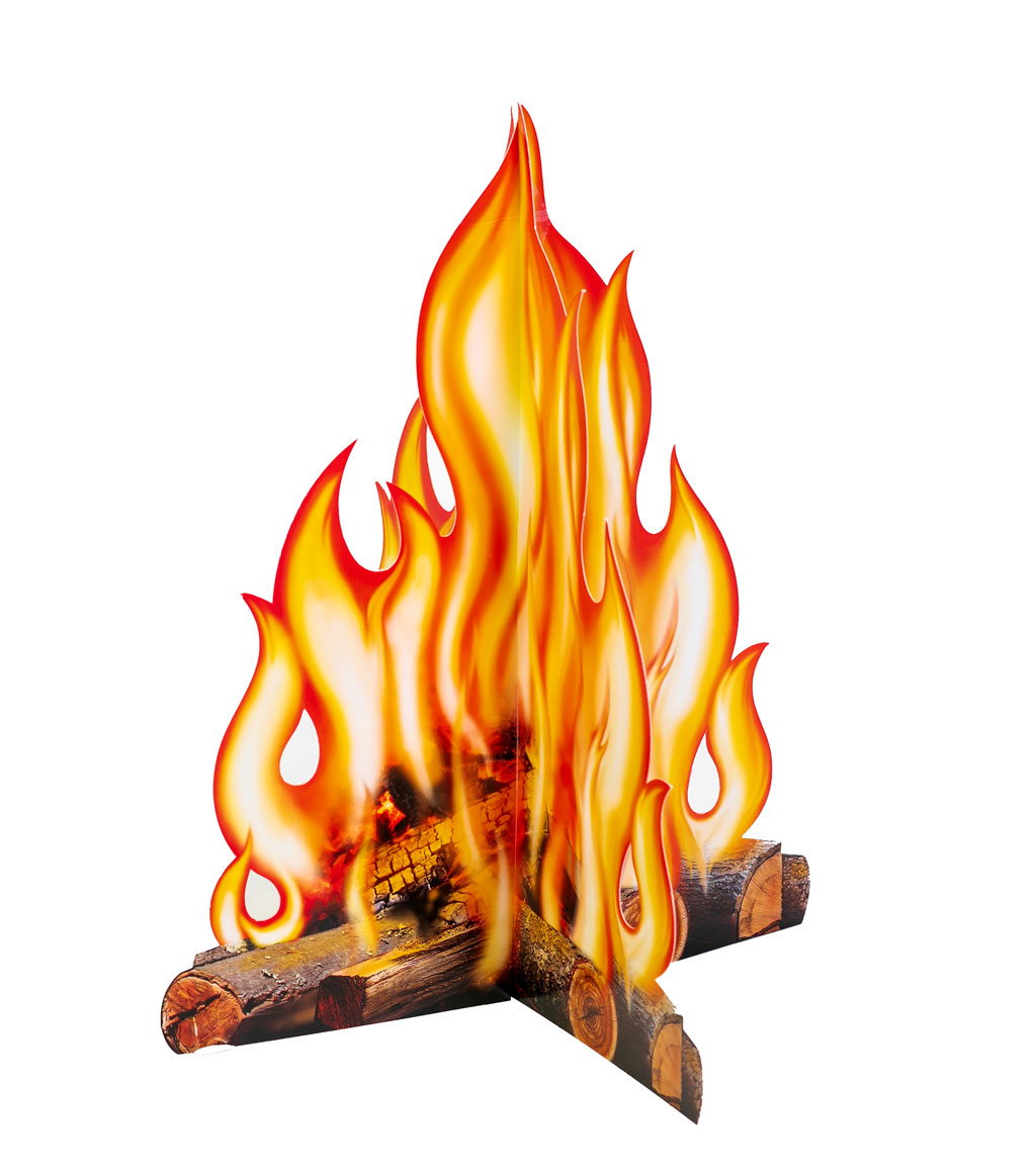 3D Campfire Cutout