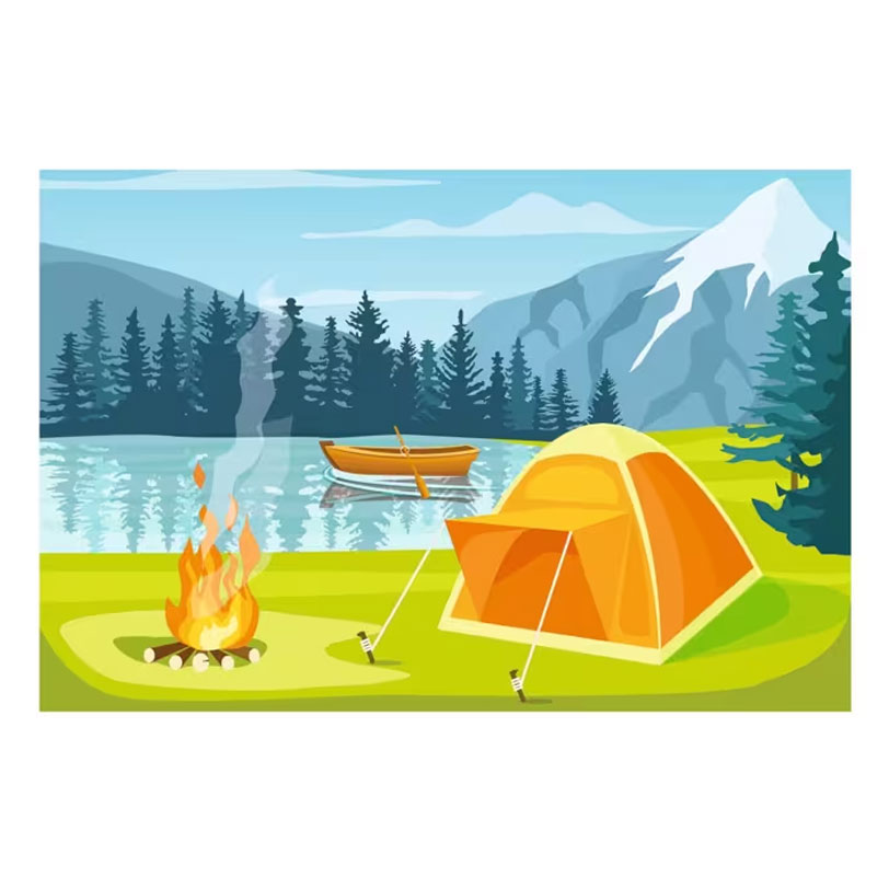 Campsite Backdrop