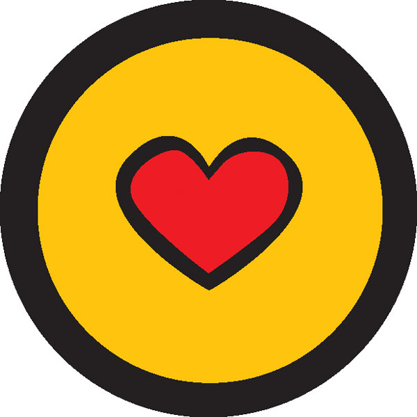 Yellow Heart Patch