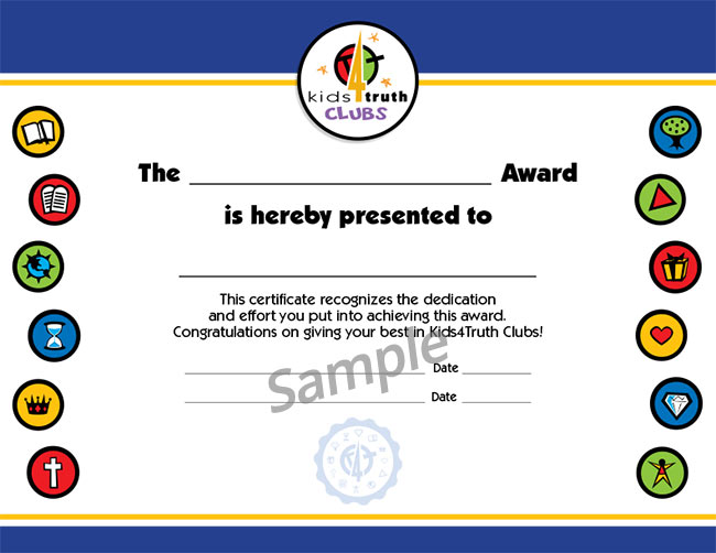 Generic Award Certificates