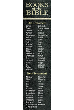 Bookmark - Books of the Bible