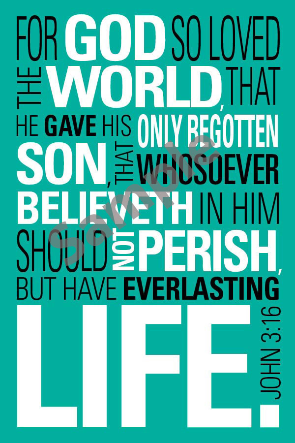 Postcard - John 3:16