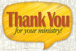 Postcard - Thank You for Your Ministry