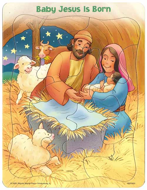 Puzzle - Baby Jesus Is Born