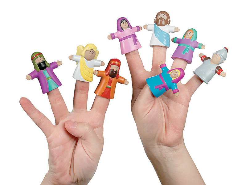 He Lives Finger Puppets