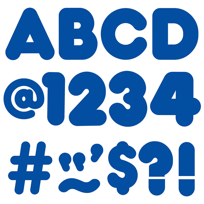 4" Blue EZ Letters