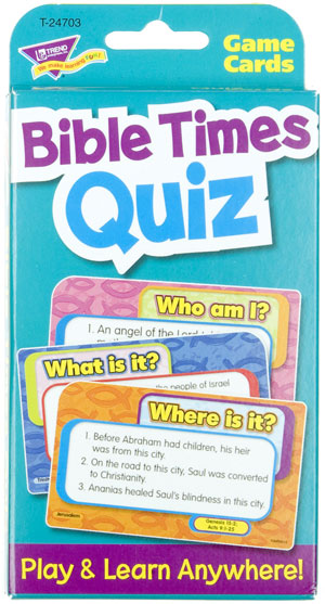 Bible Times Quiz Game Cards